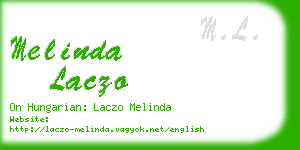 melinda laczo business card